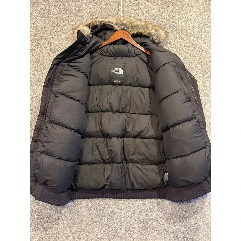 The North Face McMurdo Bomber Jacket Men XL Black 600 Fill DryVent Faux Fur Hood